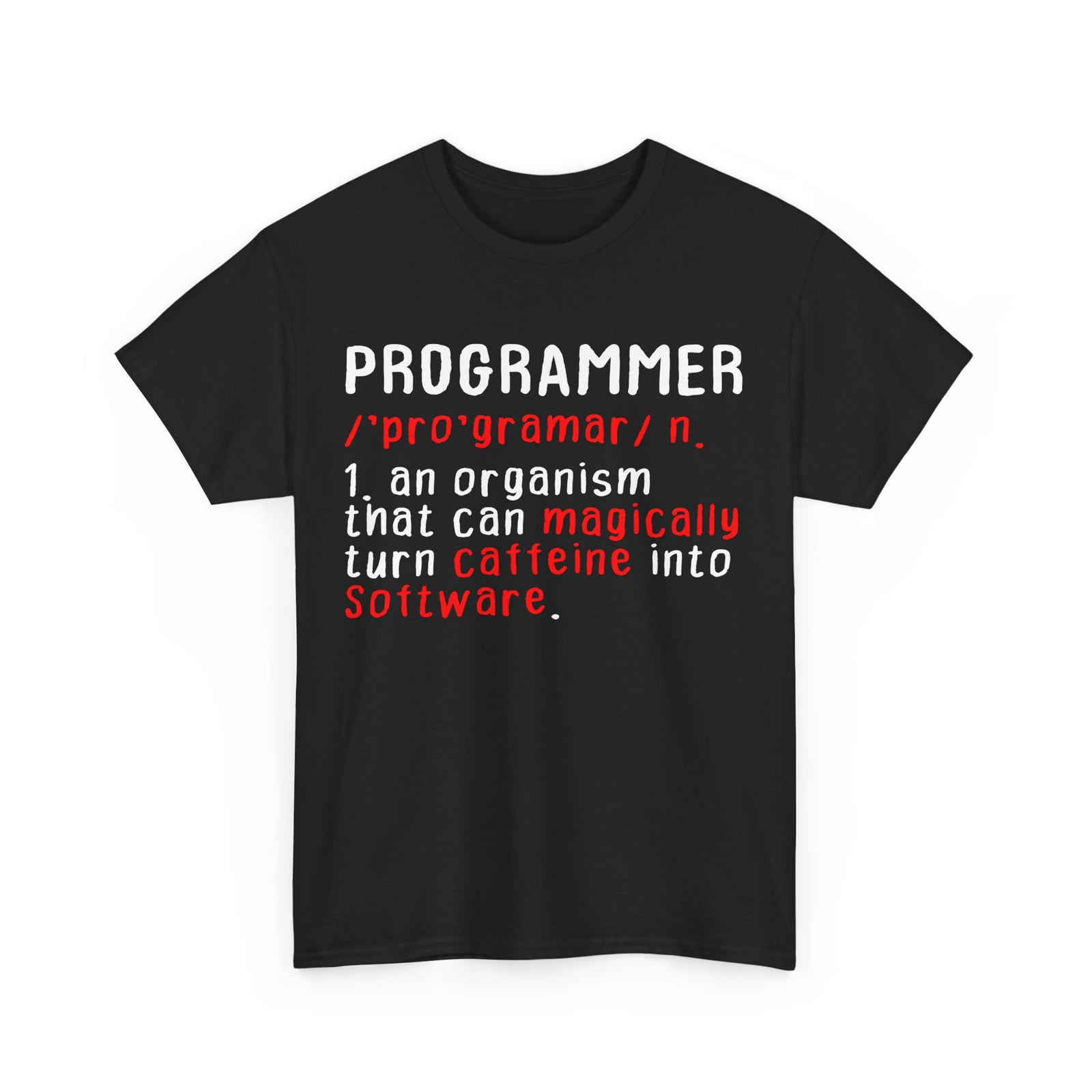 Programmer Definition Coding Coder Tech Lover T-Shirt - Walmart.com