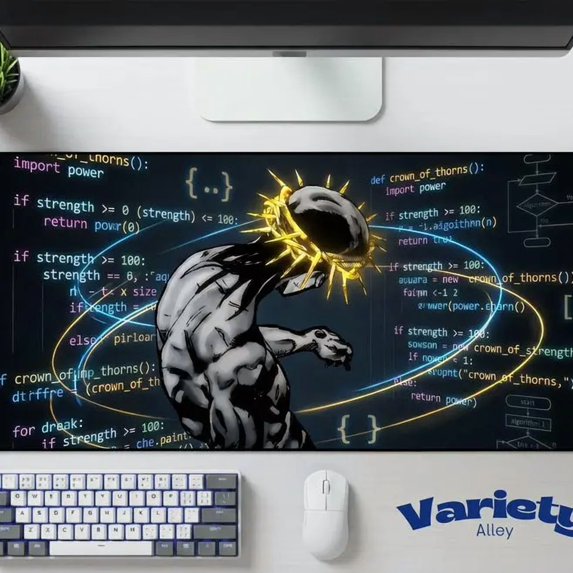 Programmer Deskmat Java Python Code Mouse Pad Developer Office Desk Mat Neoprene Coding Accessory Software Engineer Gift