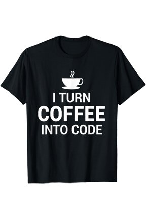 Programmer DevOps Coffee Into Code T-Shirt