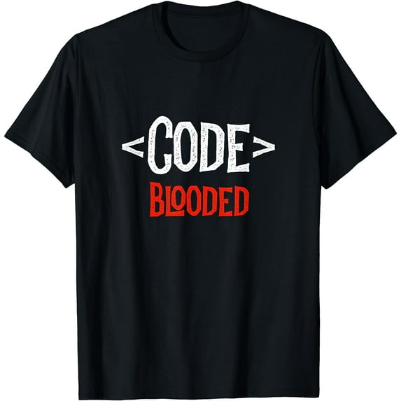 Programmer Developer - Code Tag Blooded - Coding Coder T-Shirt