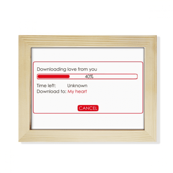 Programmer Download Your Love Desktop Photo Frame Picture Art Decoration Painting 6x8 inch