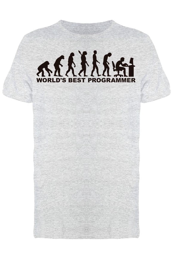 Programmer Evolution T-Shirt Men -Image by Shutterstock, Male Large