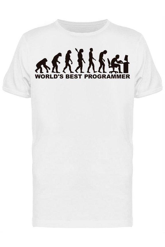 Programmer Evolution T-Shirt Men -Image by Shutterstock, Male Small