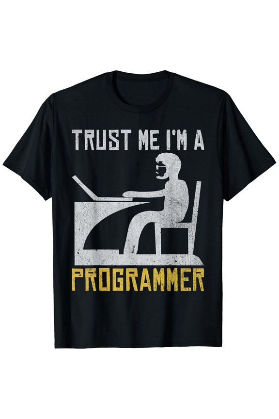 Programmer Graphic T-Shirt Funny Coding Quote Design Soft Cotton Crewneck