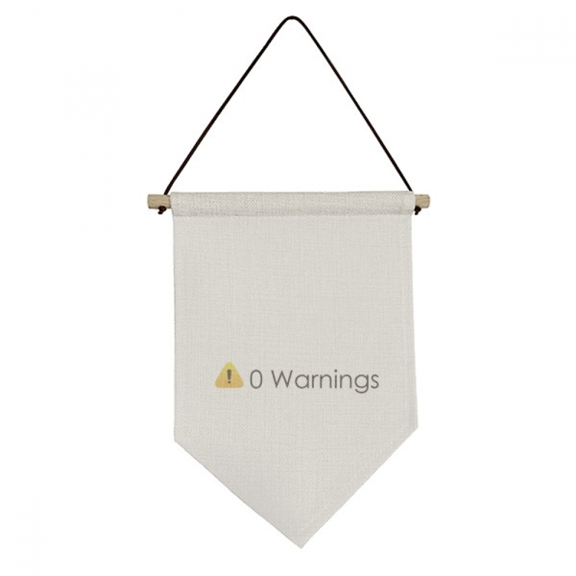 Programmer Interface No Warnings Canvas Flag Hanging Wall Art Decor Banner