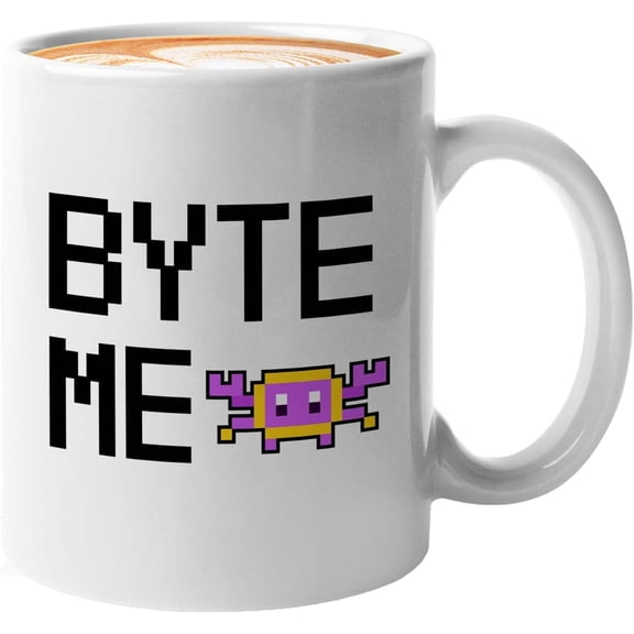 Programmer Mug White 11oz - Byte Me - Tech Progammer Computer Engineer Coding Mechanical Electrical