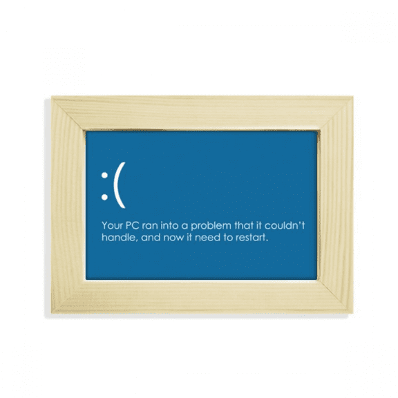 Programmer PC In Problem Desktop Decorate Photo Frame Picture Art Painting 5x7 inch