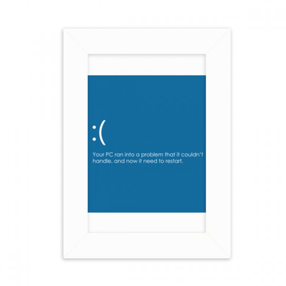 Programmer PC In Problem Desktop Photo Frame Picture Display Decoration Art Painting