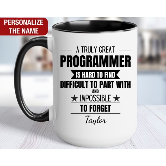 Programmer Personalized Gift Programmer Thank You Mug Programmer Cup Programmer Retirement