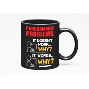 Programmer Problems. Smart And Funny Codes, Black 11oz Ceramic Mug