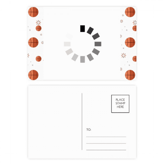 Programmer Program Interface Loading Basketball Postcard Set Thanks Card Mailing Side 20pcs