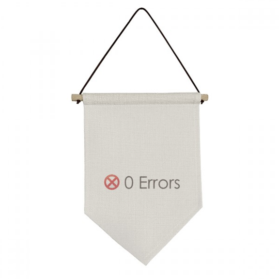 Programmer Program Interface No Errors Canvas Flag Hanging Wall Art Decor Banner