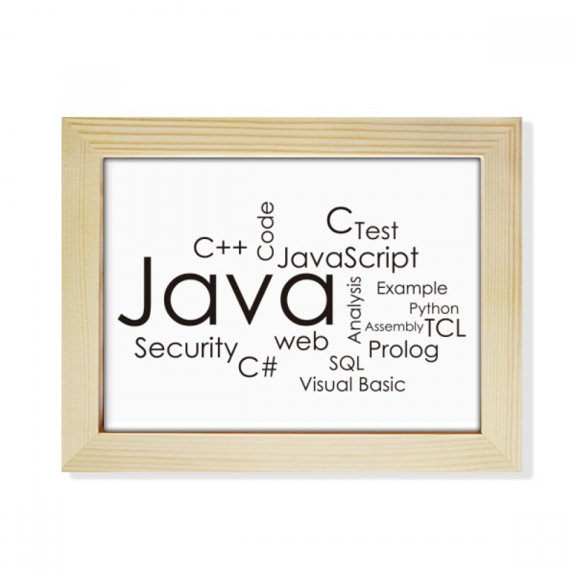 Programmer Program Related Java Desktop Photo Frame Picture Art Decoration Painting 6x8 inch