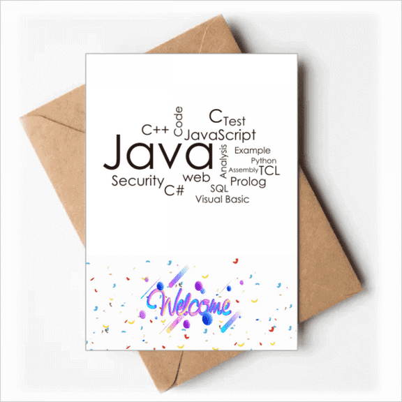 Programmer Program Related Java Welcome Back Greeting Cards Envelopes Blank