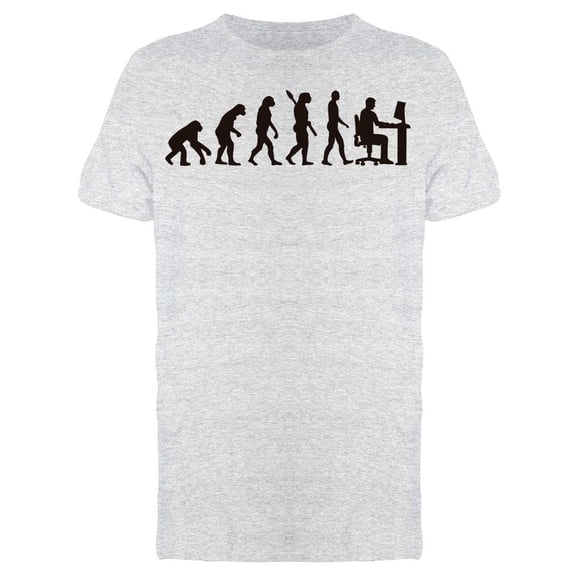 Programmer Silhouette Evolution T-Shirt Men -Image by Shutterstock, Male 3X-Large