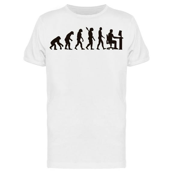 Programmer Silhouette Evolution T-Shirt Men -Image by Shutterstock, Male x-Large