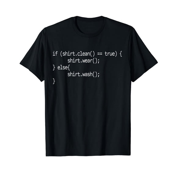 Programmer Software Developer IT Funny Code Clean T-Shirt