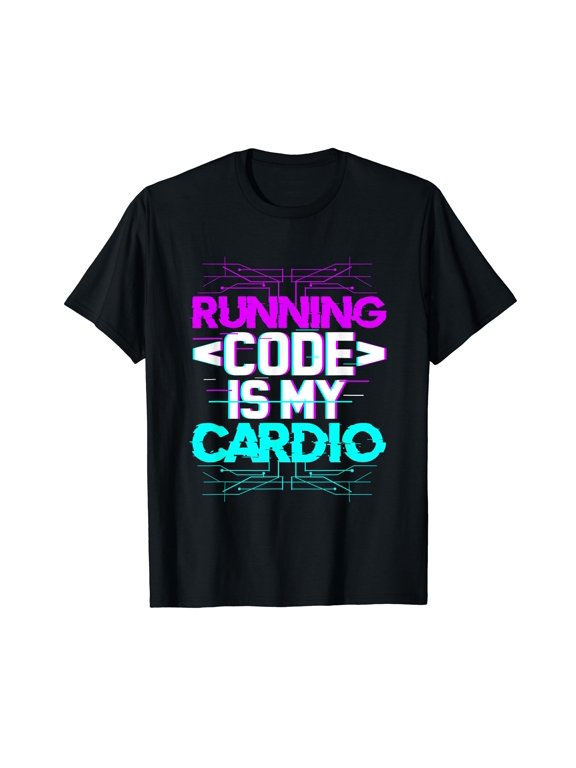 Programmer Software Running Code Funny Developer Computer T-Shirt