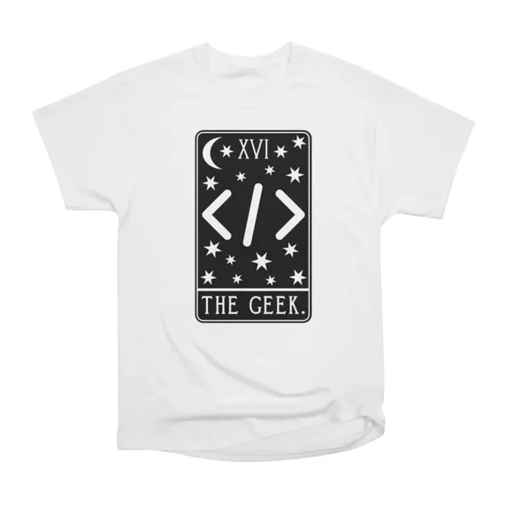 Programmer Tarot Card Coding Geek Developer Code Python Funny Nerd T-Shirt Tee Gift For Hi