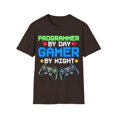 thumbnail image 1 of Programmer by Day Gamer By Night Funny Novelty Gifts Unisex T-Shirt, 1 of 4