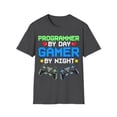 thumbnail image 1 of Programmer by Day Gamer By Night Funny Novelty Gifts Unisex T-Shirt, 1 of 4