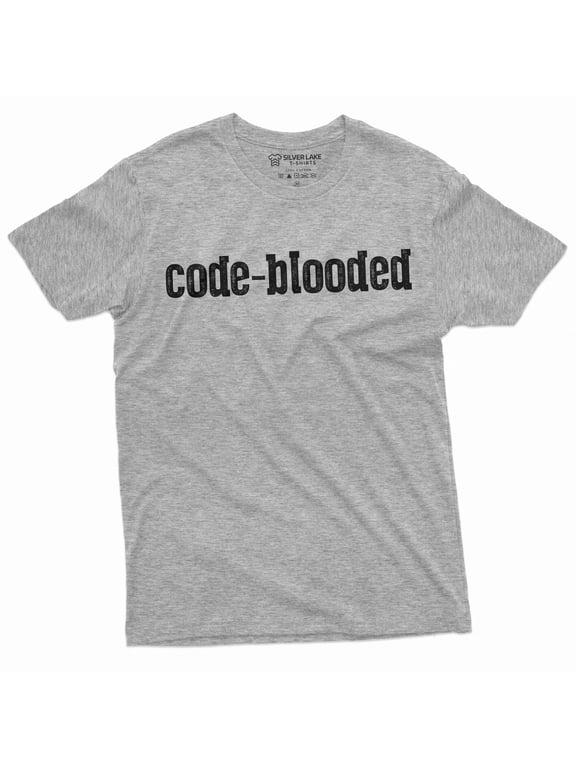 Programmer funny T-shirt code-blooded coding software engineer developer humorous tee