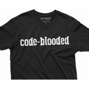 Programmer funny Tshirt codeblooded coding software engineer developer humorous tee shirt