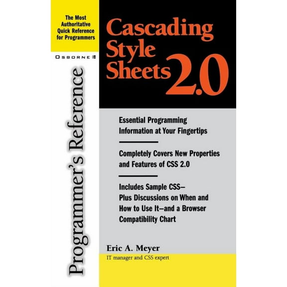 Programmer's Reference Cascading Style Sheets 2.0: Programmer's Reference, (Paperback)