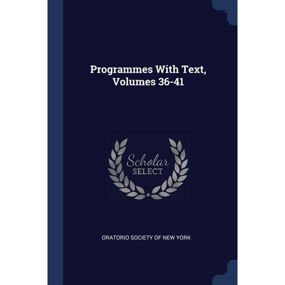 Programmes With Text, Volumes 36-41 (Paperback)