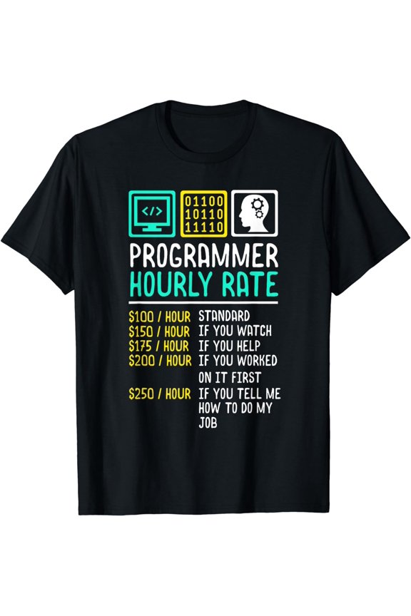 Programming Computer Labor Rates Programmer Hourly Rate T-Shirt