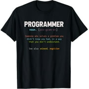 Programming Funny Computer Geek Gift Definition Programmer T-Shirt