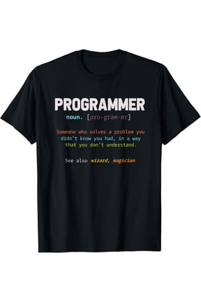t-shirt Programming Funny Computer Geek Gift Definition Programmer T-Shirt mens t shirt,black,women,funny,misfits,men,journey