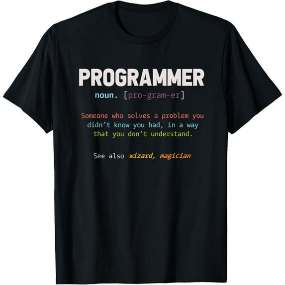 Programming Funny Computer Geek Gift Definition Programmer T-Shirt