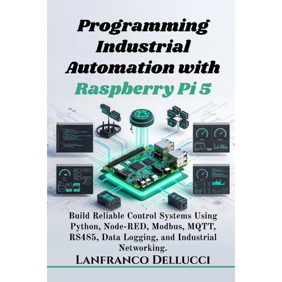 Programming Industrial Automation with Raspberry Pi 5: Build Reliable Control Systems Using Python, Node-RED, Modbus, MQ, (Paperback)