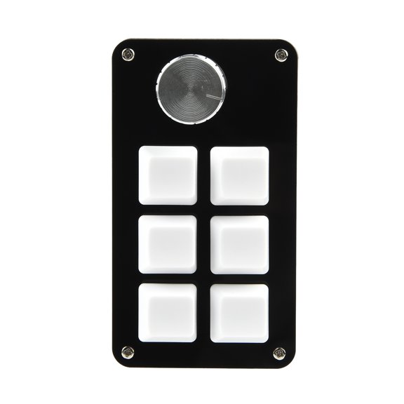 Programming Keyboard 1 Knob RGB 6 Keys Copy Pastes Button Photoshops Gaming Keypad Mechanical Hotswap