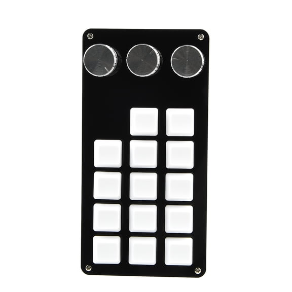 Programming Keyboard 3 Knob RGB 14 Keys Copy Pastes Button Photoshops Gaming Keypad Mechanical Hotswaps