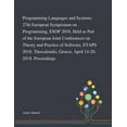 thumbnail image 1 of Programming Languages and Systems: 27th European Symposium on Programming, ESOP 2018, Held as Part of the European Joint Conferences on Theory and Practice of Software, ETAPS 2018, Thessaloniki, Greec, 1 of 1