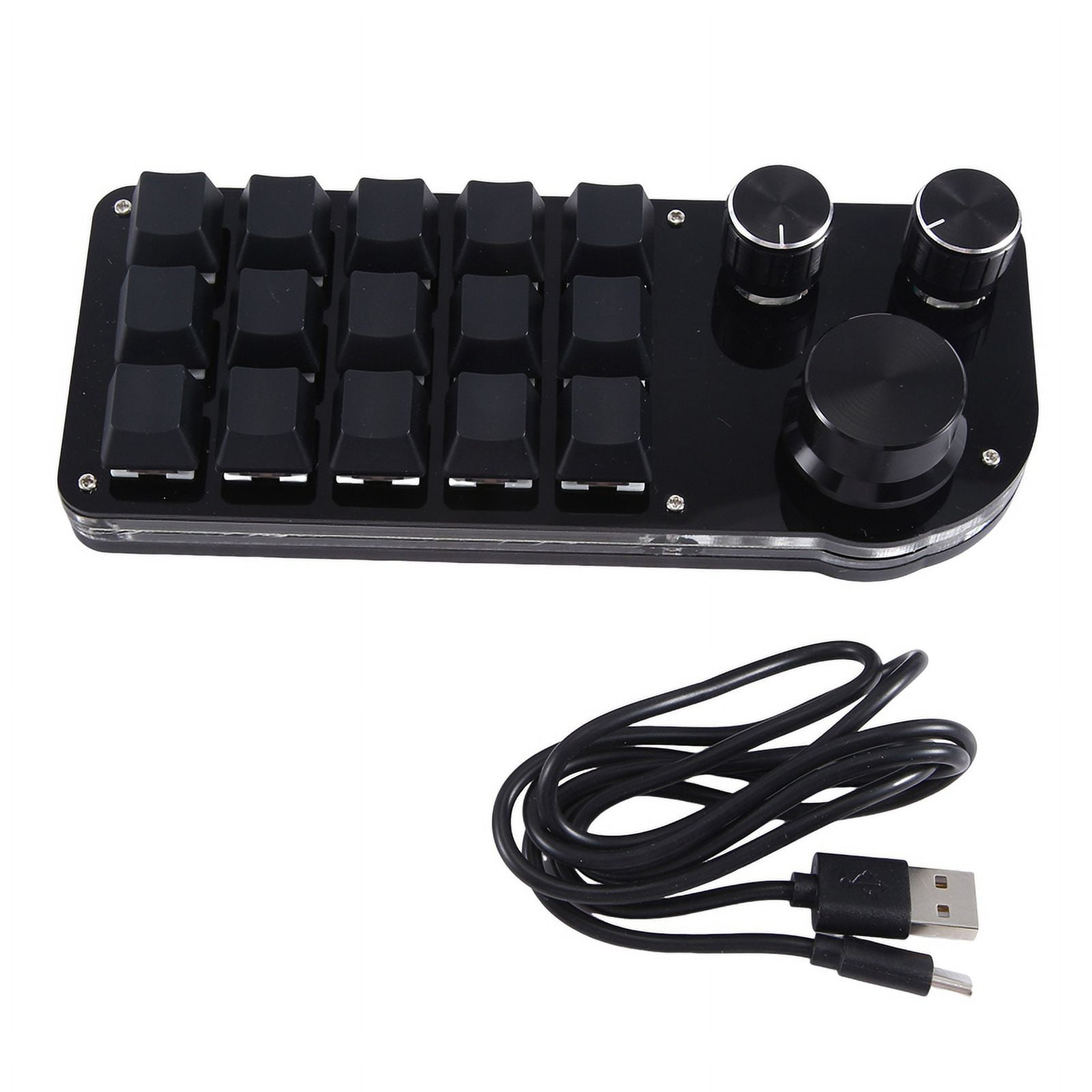 Programming Macro Custom 15 Keys 3 Knob Keyboard RGB Copy Paste Mini ...