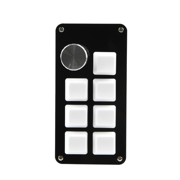 Programming Macro Keyboard 1 Knob 7 Keys Copy Pastes Button Photoshops Gaming Keypad Mechanical Hotswaps Macro