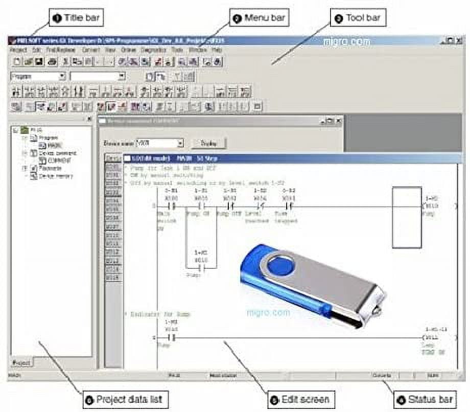 Programming Software GX DEV FX 8.25 1000 Steps, Ladder Logic, Bonus