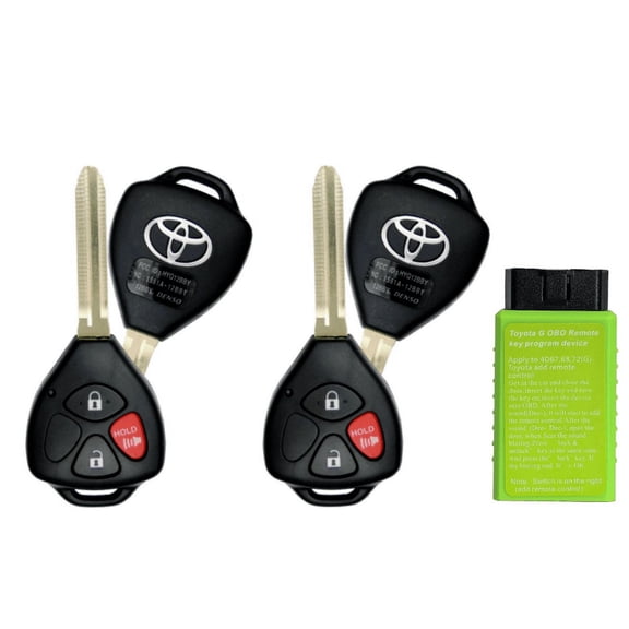 Programming Tool + 2 New Toyota 4Runner Yaris Rav4 2010-2016 HYQ12BBY G Chip VLS