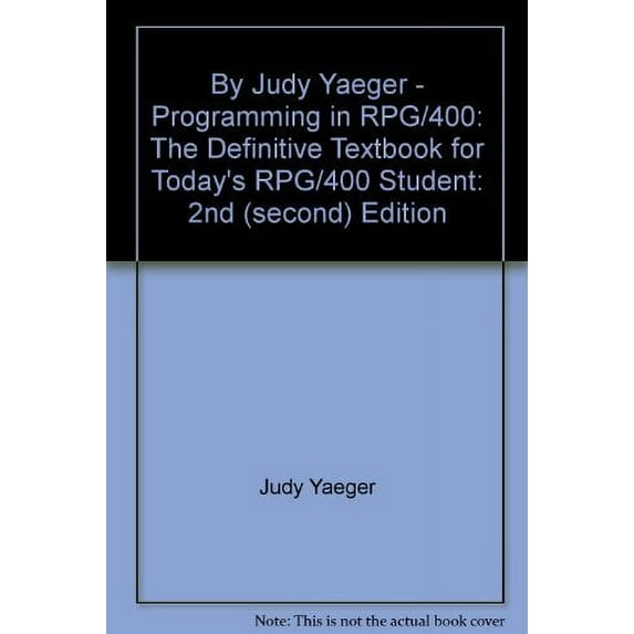 Pre-Owned Programming in RPG/400 Paperback