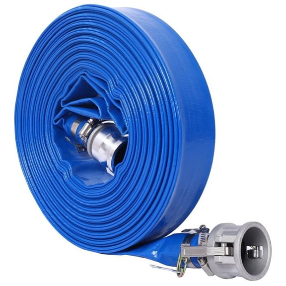 Progreen BAC-W465P203210 1.5 x 100' Water Discharge Hose with Fittings