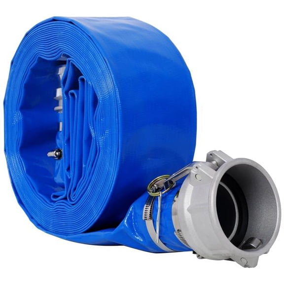 Progreen BAC-W465P203282 3 x 50' Water Discharge Hose with Fittings