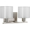 thumbnail image 1 of P2078-09-Progress Lighting-Invite - 14.5 Inch Width - 2 Light - Line Voltage - Damp Rated-Brushed Nickel Finish, 1 of 2