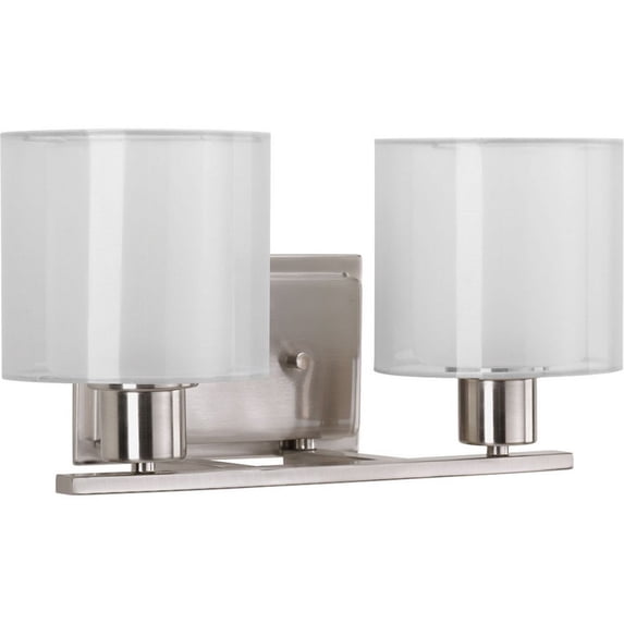 P2078-09-Progress Lighting-Invite - 14.5 Inch Width - 2 Light - Line Voltage - Damp Rated-Brushed Nickel Finish