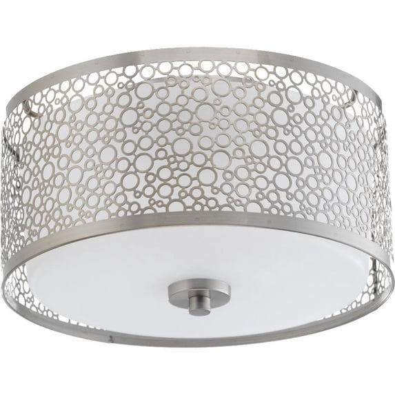 Progress Lighting 11" Mingle 17-Watt Brushed Nickel Integrated LED Flush Mount