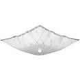 thumbnail image 1 of Progress Lighting 12" Traditional 2 Light White Ceiling Light Decorative Square Glass Shade, 1 of 6