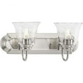 thumbnail image 1 of P300390-009-Progress Lighting-2 Light Bath Vanity In Traditional Style-8.37 Inches Tall and 8 Inches Wide-Brushed Nickel Finish, 1 of 6