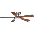 thumbnail image 1 of P2572-0930K-Progress Lighting-Vox - Wide - Ceiling Fan - 1 Light - Handheld Remote in Transitional style - 52 Inches wide by 11.63 Inches high-Brushed, 1 of 8